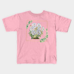 Nice picture of blue flowers - vintage flowers Kids T-Shirt